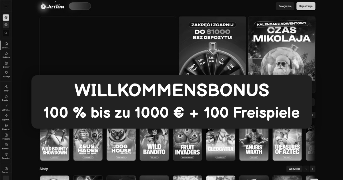 JetTon Casino welcome bonus