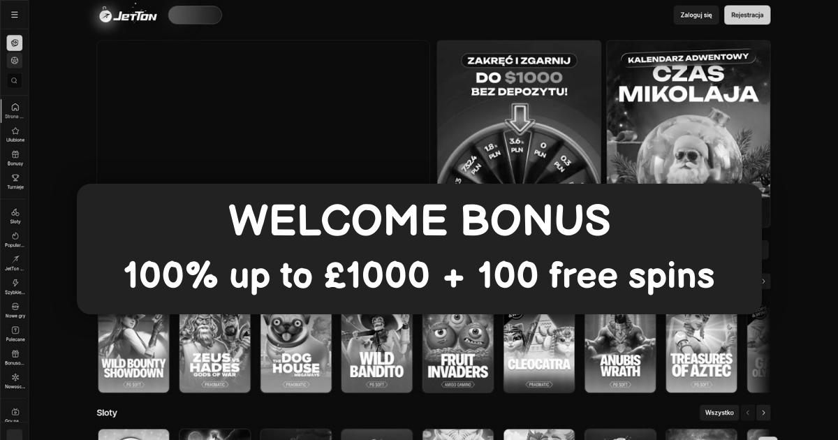 JetTon Casino welcome bonus
